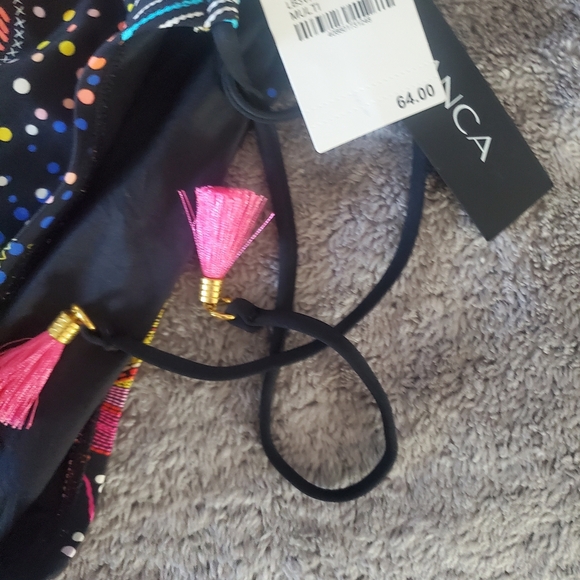 *NWT* La Blanca Sunlit Soiree Adjustable Loop Hipster Bikini Bottom Size 6 - Picture 10 of 10